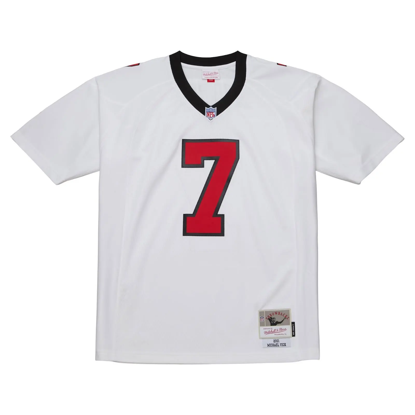 Michael Vick Atlanta Falcons White 2001 Legacy Player Jersey NFL Throwback Mitchell & Ness