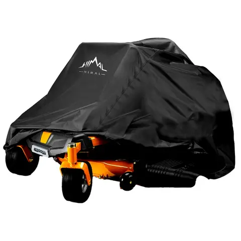 Himal Outdoors Zero-Turn Mower Cover, Heavy Duty 600D Polyester Oxford, UV Protection Universal Fit with Drawstring & Cover Storage Bag, Tractor Cover Up to 60" Decks