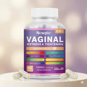 Vaginal Moisturizer Capsules, Female Vaginal Probiotics Wetness & Tightening Vaginal Wellness Supplement for Enhance Vaginal Muscle Tone & Vaginal Dryness- Vegan,  60 Capsules