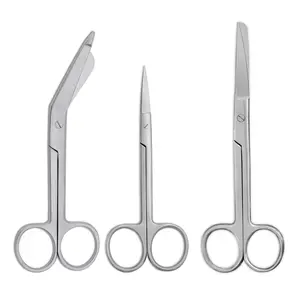 MJW 3Pcs Set of Stainless Steel  Scissors Dressing Scissor Veterinary Tools Used in Office and Home for Multi Purpose