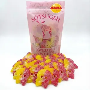 Bubs Giant Sour Skulls Swedish Candy 1/2 lb -Sweet Snack - Vegan Bubs Giant Sour Skulls Swedish Candy 1/2 lb -Sweet Snack - Vegan