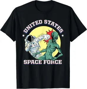 United States Space Force - Funny Space Lover & UFO Alien T-Shirt