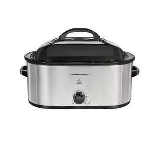 Hamilton Beach Electric Roaster Oven, Stainless Steel Finish with Black Accents, 22 Quarts, 32215G