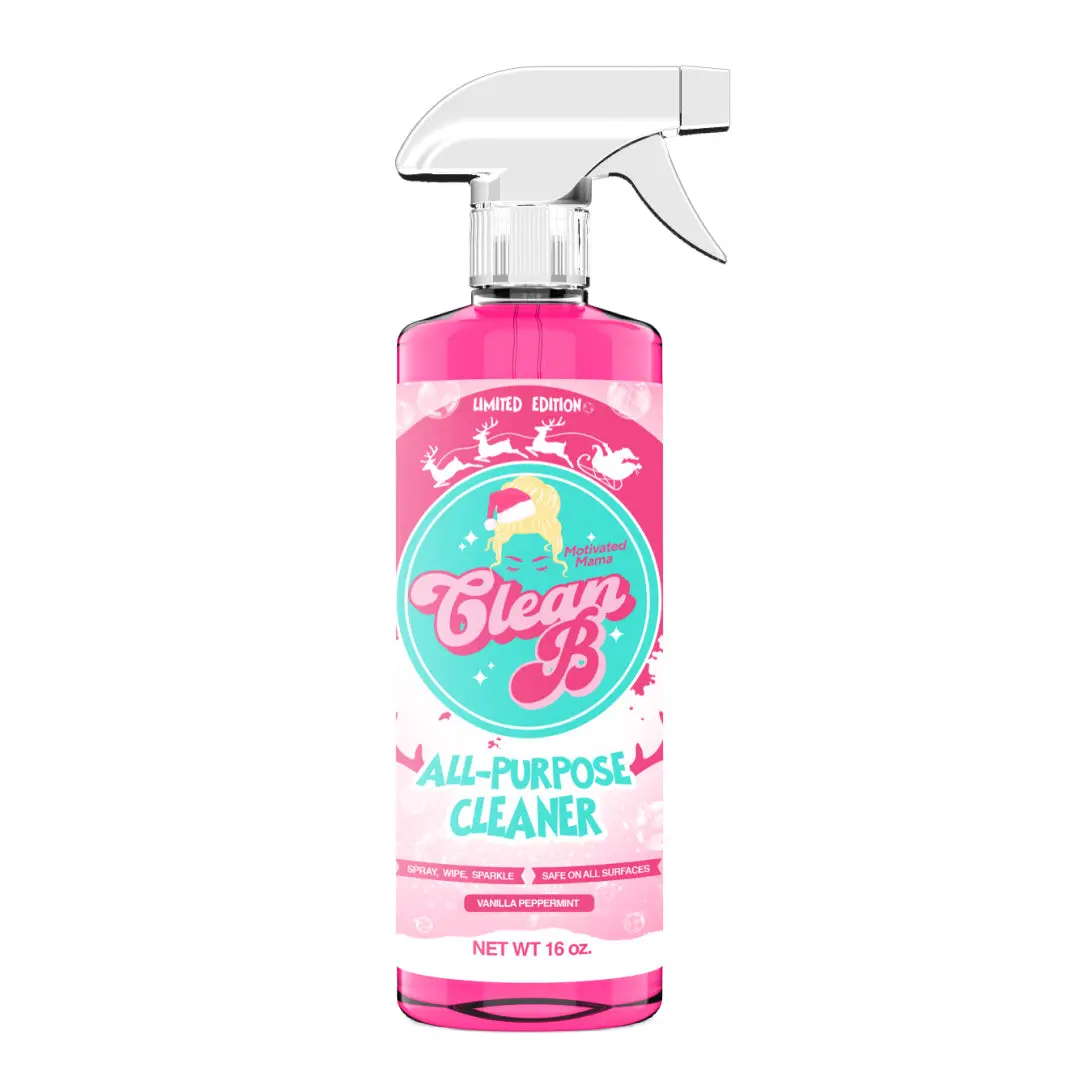 Clean B Limited Edition Holiday All-Purpose Cleaner, Multi-Surface Home Care Cleaning Supply