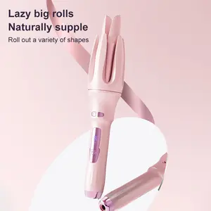 1.25in Automatic Hair Curler for Curly Hair - 4 Temperature Settings, Dual Voltage, Fast Heating, Auto Shut-Off, Rotating Design, Suitable for Professional Hairstyling