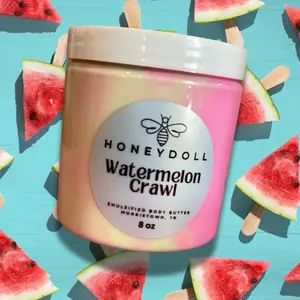 Watermelon Crawl Emulsified Body Butter - Hydrating Moisturizer - Body Care