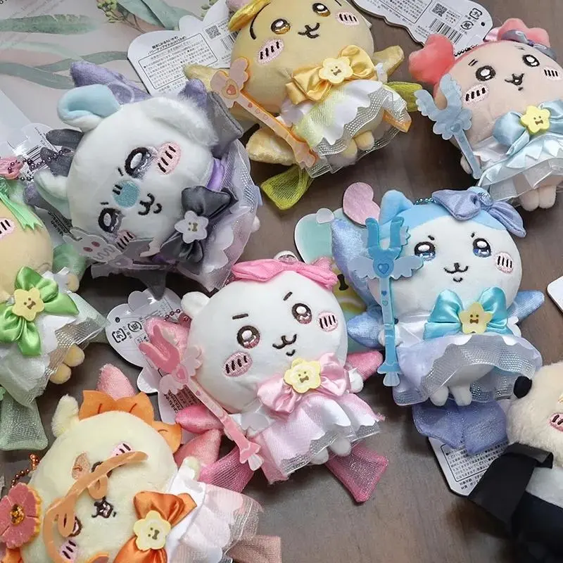 yiji Doll First Generation Magical Girl Generation Usagi Momonga Hachiware Cartoon Plush Doll Doll School Bag Pendant Gift