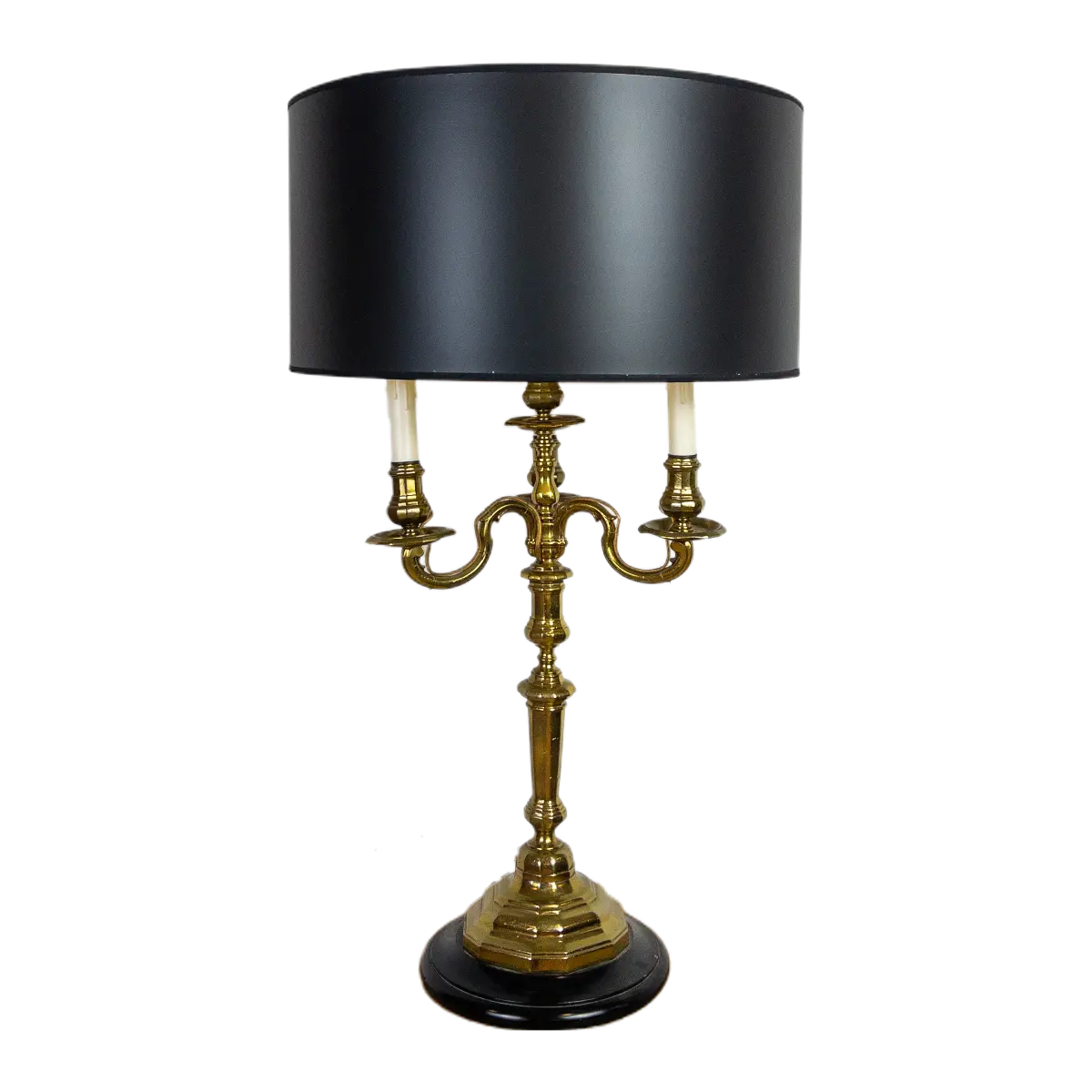 Brass Candlestick Lamp