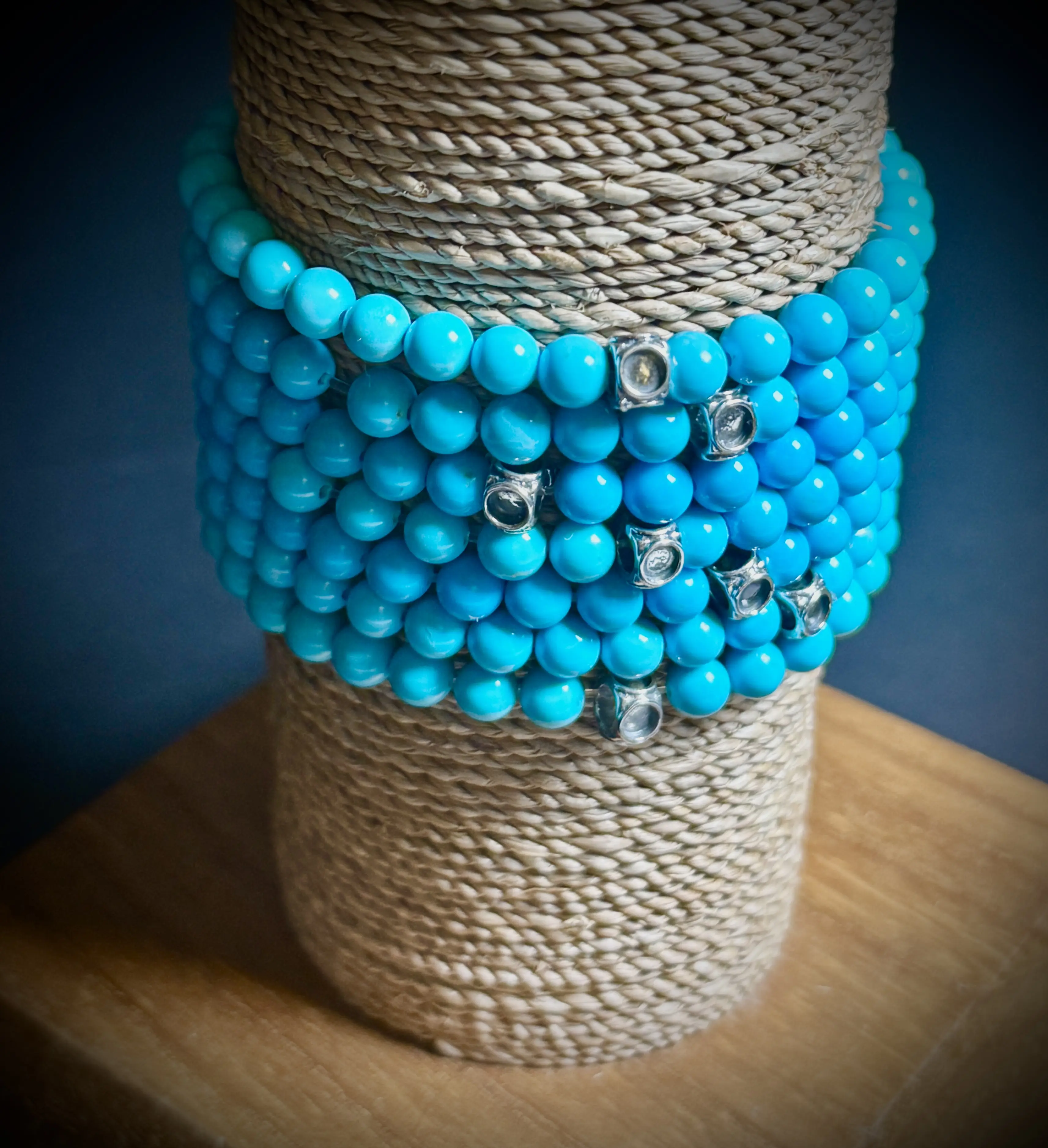 Sleeping Beauty turquoise stretch bracelet