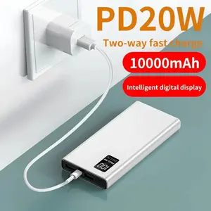 Portable Charger, 22.5W 10000/20000mAh USB C Power In/Out Fast Charging, PD 3.0+QC 4.0 LED Display Phone Battery Pack Compatible with for iphone 15/14/13/12 Pro, for Samsung S21, Google/for iPad Tablet, etc