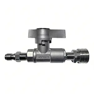 High-pressure stainless steel ball valve Ball Valve Pressure Washer, 3/8" Quick Connect Ball Valve for Power Washer Hose, 5000 PSI,Sturdy Standard
