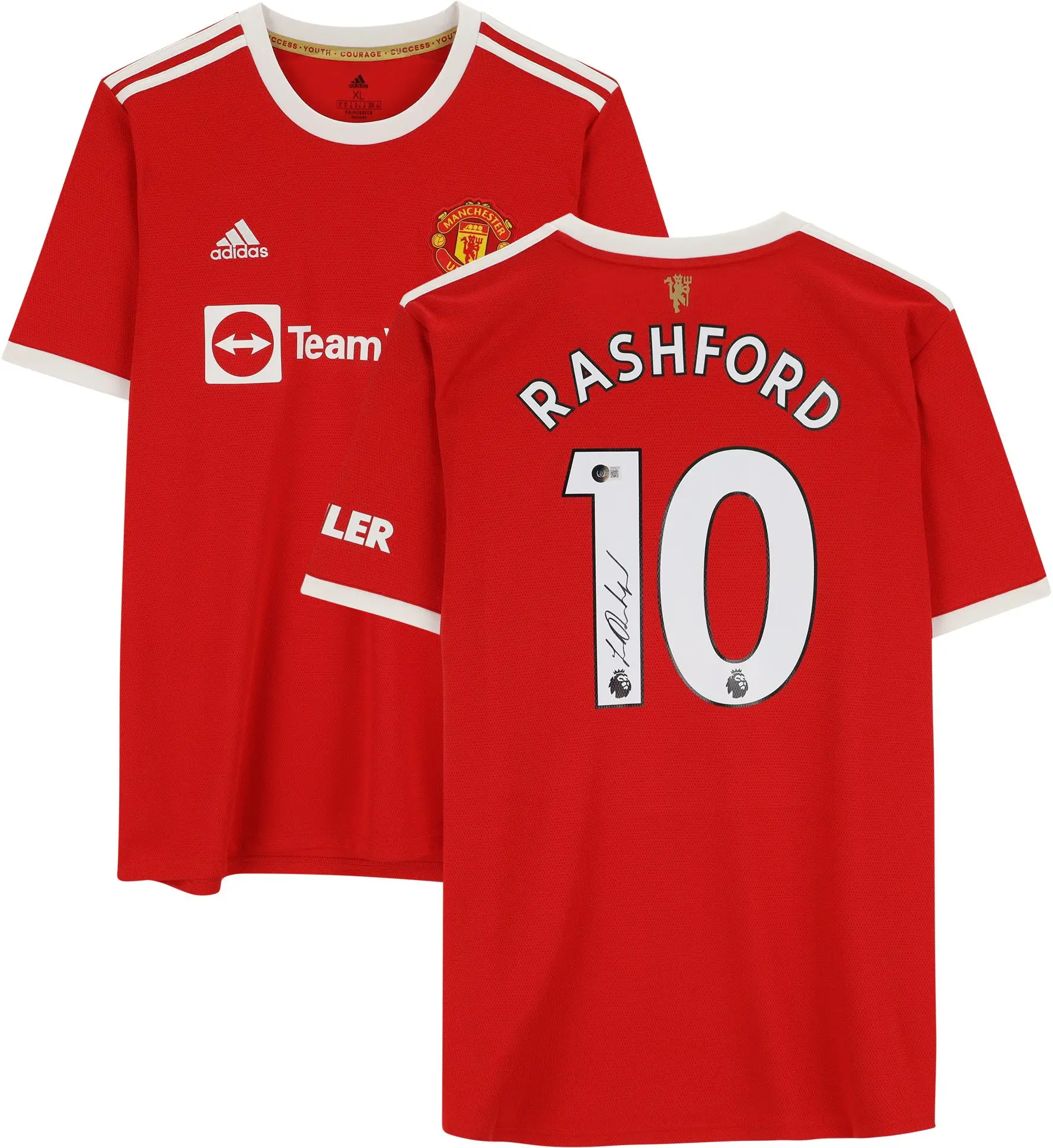 Marcus Rashford Manchester United Autographed Adidas 2021-22 Red Jersey - Fanatics Authentic Certified