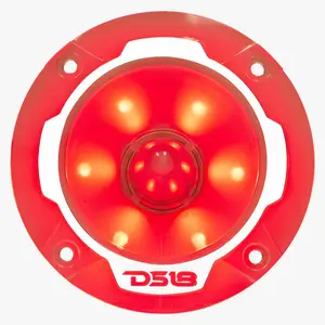 DS18 DS-PRO-TW2L PRO 1 Inch VC Aluminum Super Bullet Tweeter W/ RGB LED Lights 240 Watts 4-Ohm DS18