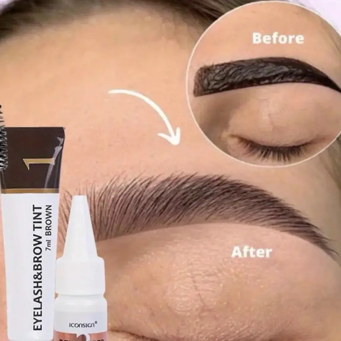 Iconsign Tinte Semipermanente De Cejas Waterproof - Long Lasting Makeup Color