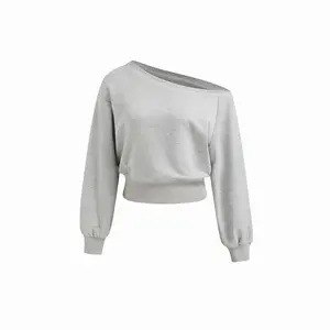 Cider Terry Asymmetrical Neck Long Sleeve Sweatshirt SwimWeek