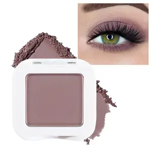 Matte Single Eye Shadow Palette Makeup for Older Women, Plum Lavender Purple Natural Cream Eyeshadow Palette