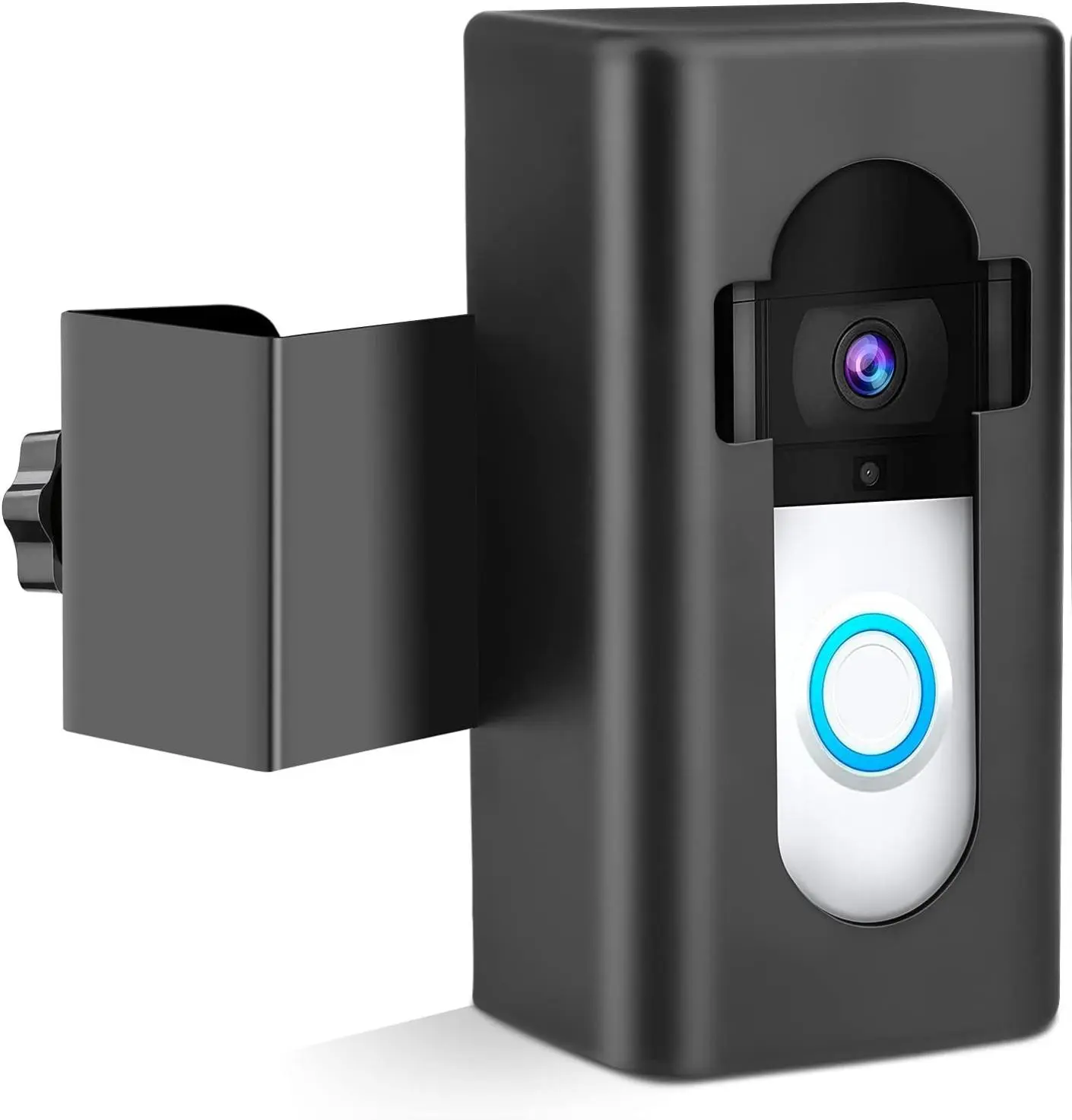 Anti-Theft Video Doorbell Mount Compatible with Ring/Blink Wireless Video Doorbell 1/2/3 Plus/3/4/(2020 Release), Adjustable No-Drill Mounting Bracket