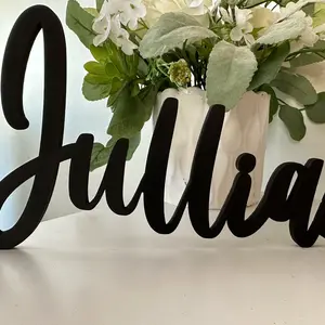 Wooden name sign