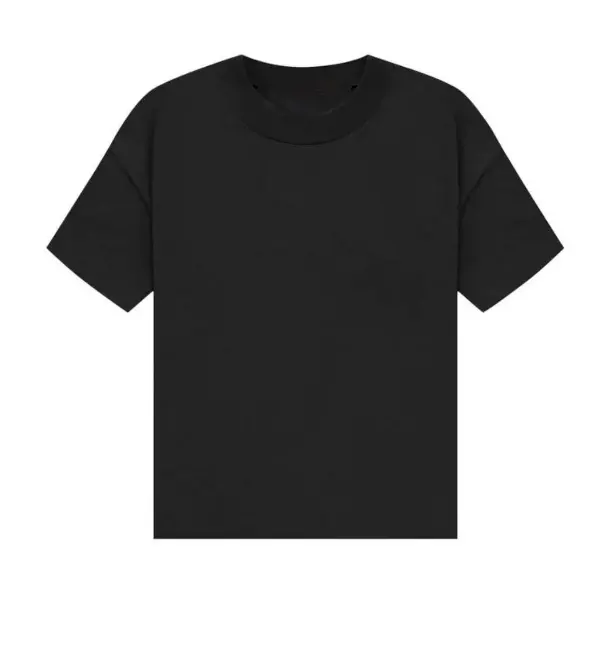 Men's Stylish Plain Short-Sleeve Round Neck T-Shirt - High Stretch Relaxed Fit Loose-Fitting Comfortable Daily Wear Top, Pairs with Jeans or Shorts, Beige/Black Menswear Tee