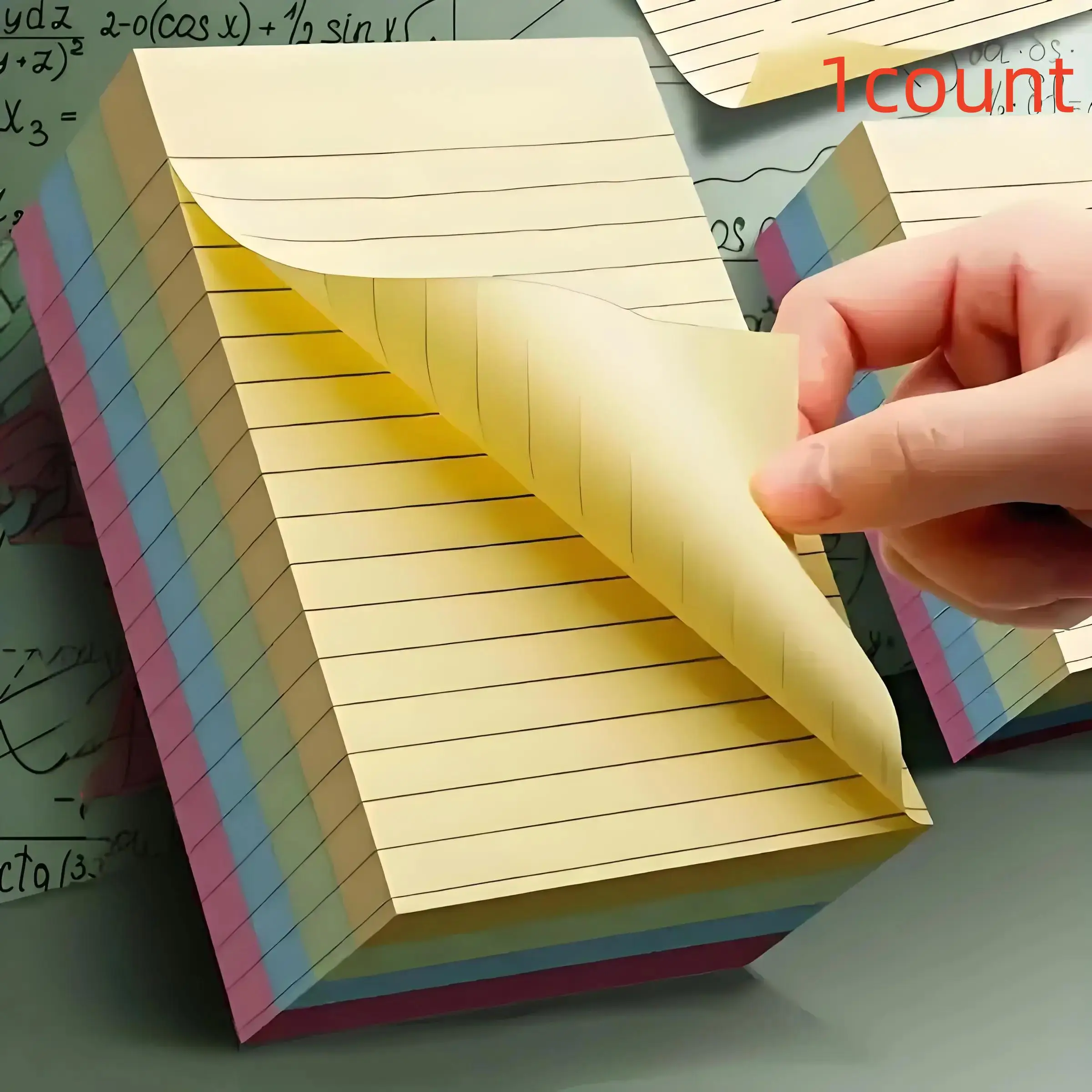 Colorful Horizontal Line Sticky Note, 200 Sheets Portable Sticky Note, Convenient and Easy To Use Sticky Note for Students and Office Workers