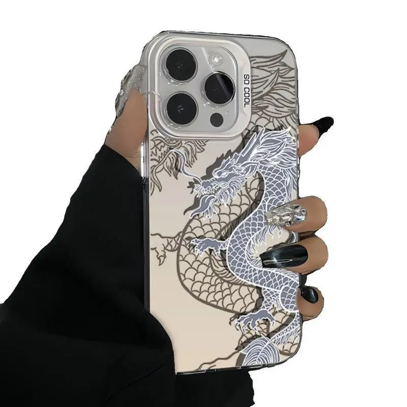 Divine Dragon Enhanced phone Case,Trendy Phone Case,Anti-Scratch Stylish Smartphone cover,for iPhone 16 15 14 13 12 11 17 Pro Max,and for Samsung S Series,Protective Phone Case,gift for him for her/him