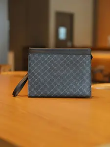 Men'S Fashion Business Clutch, Luxury Envelope Wallet, Trendy Tablet Case, Daily Commute Accessory, Basic Style, Non-Washable