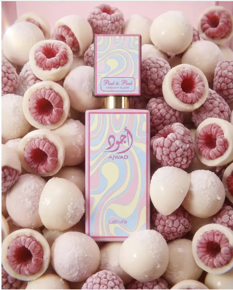 Lattafa Ajwad Pink To Pink Creamy Elixir Eau de Parfum Spray, 2.04 Ounce / 60 ml