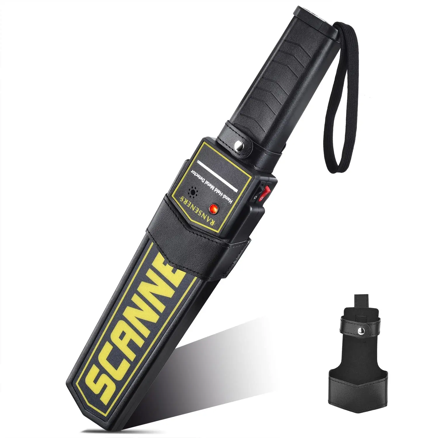 Ranseners Metal Detector Wand Security Handheld Scanner High-sensitivity  Detects Knivers Screw (high Sensitivity Black)