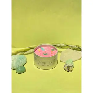 Good Luck Crystal Candle