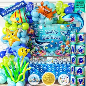 Ocean-Themed Baby Shark Birthday Party Kit