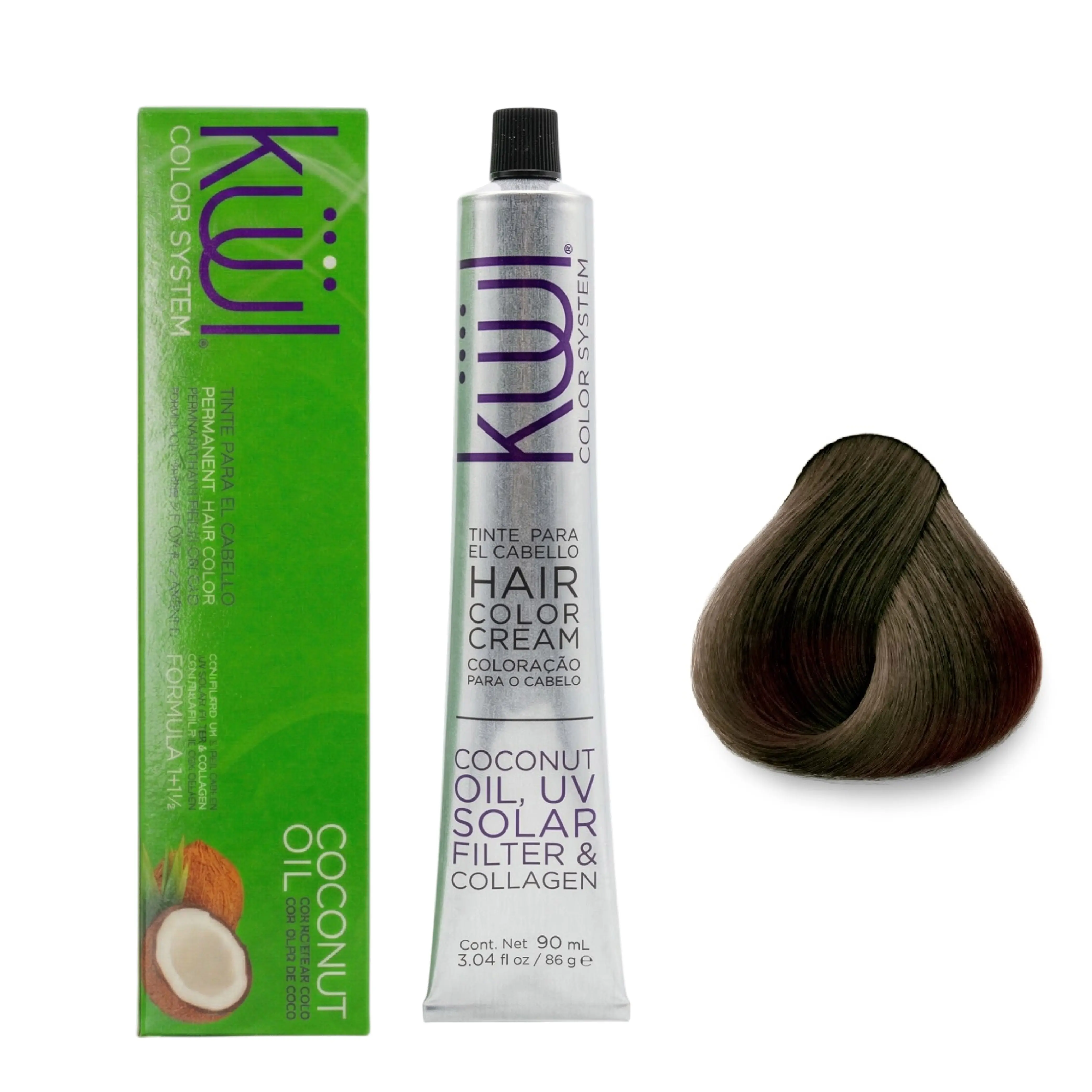 Küül Coconut Oil Hair Color 6.1 Dark Ash Blonde – Permanent Cool Blonde Hair Dye