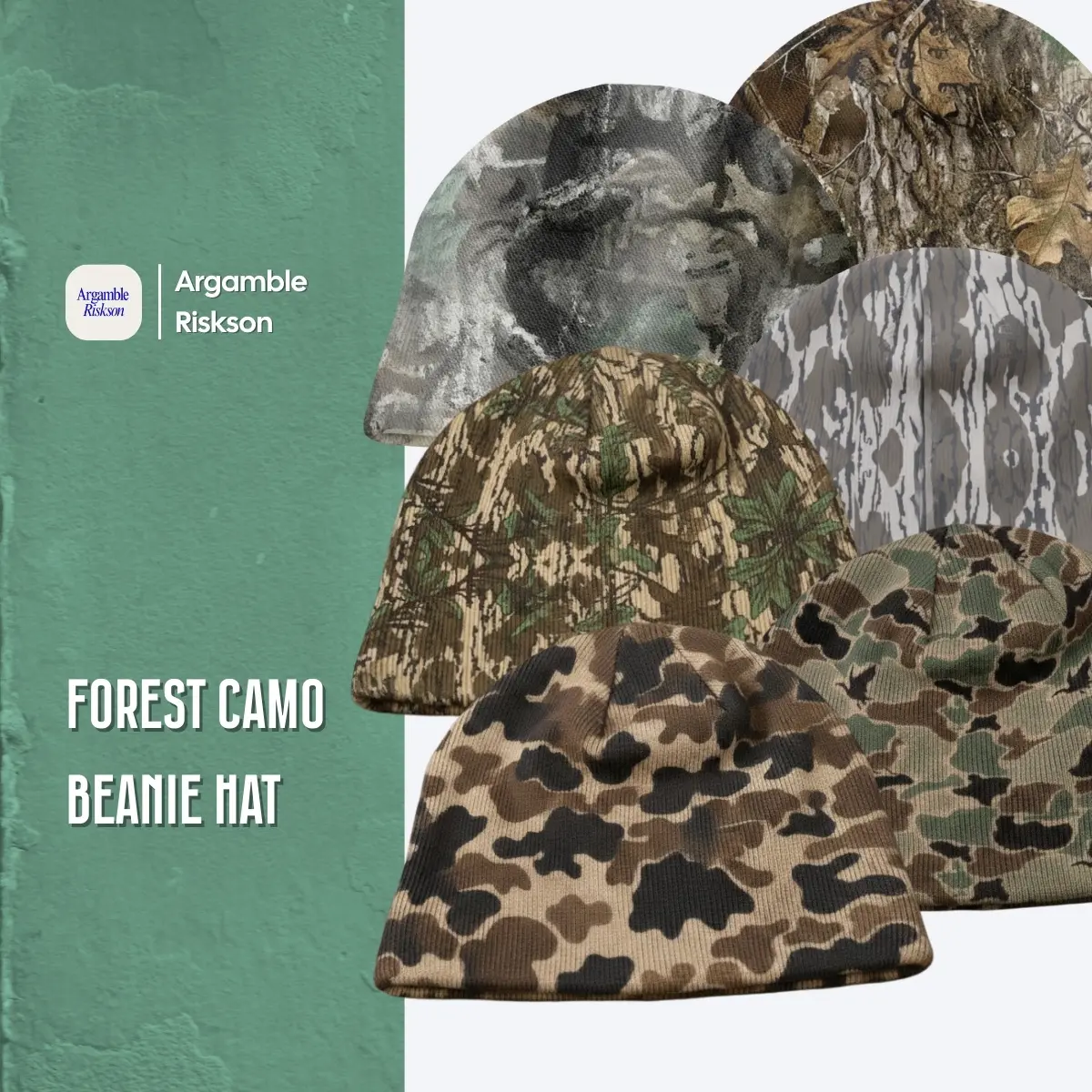 Camo Beanie Hat – Winter Knit Camouflage Skull Cap for Hunting, Outdoor, Tactical & Streetwear