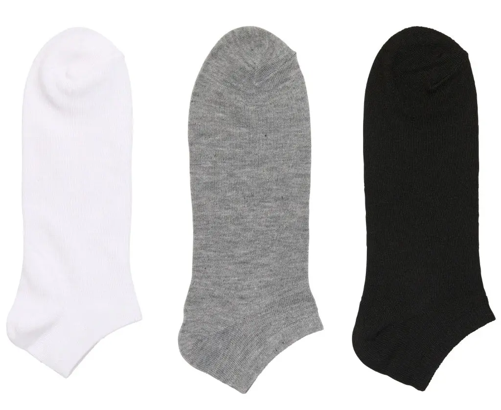 Beverly Hills Polo Club 3-Pack Solid Color Lo-Cut Socks