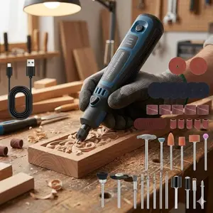 Portable USB High-Speed Electric Engraver Kit: Multi-Function Mini Polishing Tool for Jewelry, Metal, DIY Craft & Home Repair. Professional Gemstone Carving, Precision Metalworking & Durable Handheld Polishing Equipment.