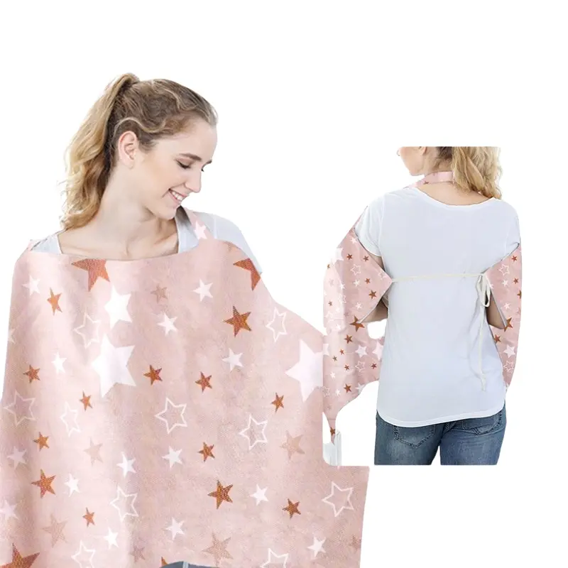 Breastfeeding Cover for Outdoor Use, Nursing Cover, 360° Privacy Protection, Breathable & Lightweight, Multi-Use Scarf & Blanket, Portable for Postpartum Moms