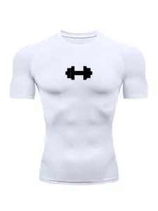 Unisex Compression Athletic Top - Quick-Drying, Sweat-Wicking, Tight-Fitting, Slim-Shaping, Figure-Enhancing Sports & Outdoor Activewear for Fitness Running, Gym Workouts, Year-Round Wear, Athletic Tops