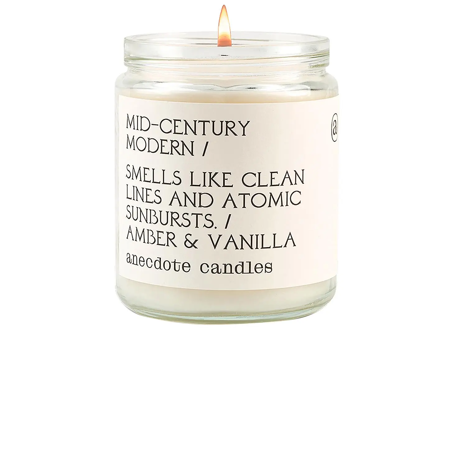 Anecdote Candles Mid-century Modern Glass Jar Candle