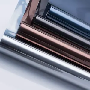 One Way Mirror Window Film, Privacy Sun Blocking Glass Sticker, Sun Shade Film, Heat Control Reflective Film, for Home Office, Window Privacy Films, Interior Decoration Accessories