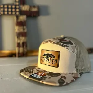 Richardson 168p 7 Panel Duck Camo Hat with Duck Logo from Stealth Outfitters Camouflage Design