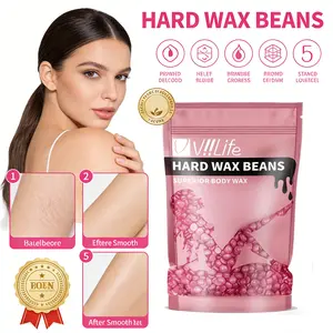 Hard Wax Beads for Body Hair Removal, 1 Pack Hair Removal Wax Bead for Home Daily Use, Gentle Smooth Waxing Body Care Products for Women & Men