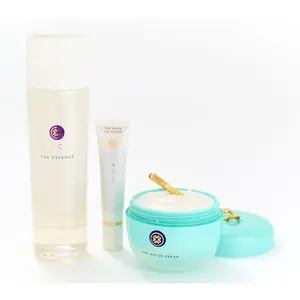 TATCHA Jumbo Water Cream, Essence, and Kissu Lip Scrub