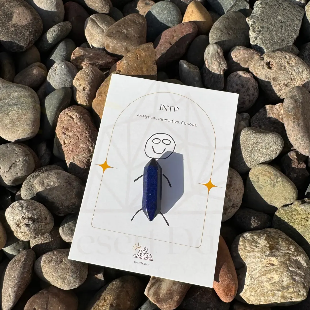 INTP Personalized Crystals for The Logician, MBTI 16 Personalities, Gift for Her, Gem Stones for Intellectual Growth, Birthday Gift