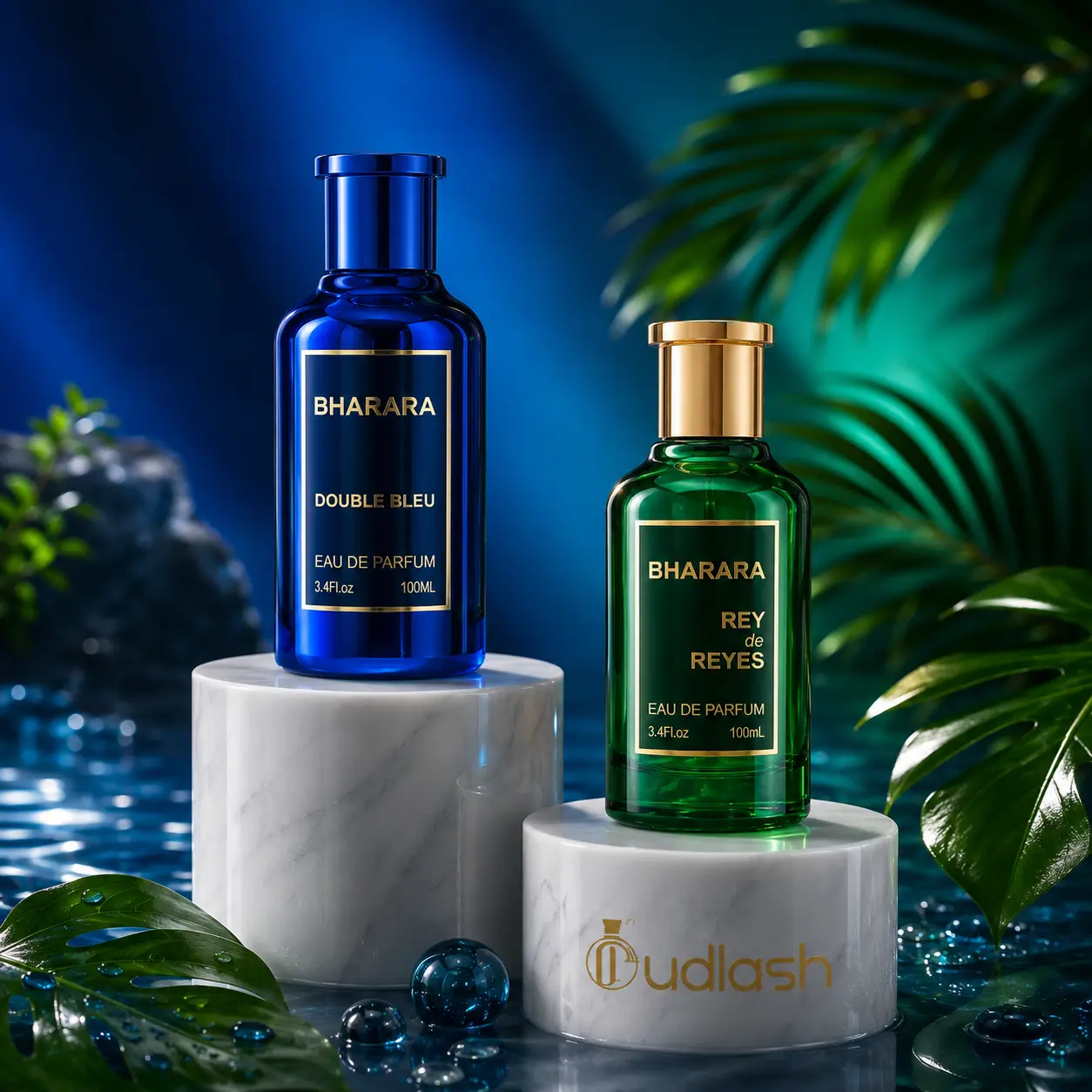 Bharara | Double Bleu + Rey De Reyes | Men's Fragrance | 100ML - 3.4 | Eau De Parfum | Pineapple- lemon, and bergamot
