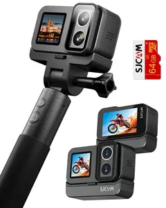 SJCAM SJ20 Vlogging Camera,4K Action Cam & Ultra Night Vision,8H Power,4K Dual Lens,154° Wide-Angle FOV,Low-Light Motion,Super Stabilization,8X Zoom,30M Underwater Camera for Snorkling,Surfing,Diving,Camcorders