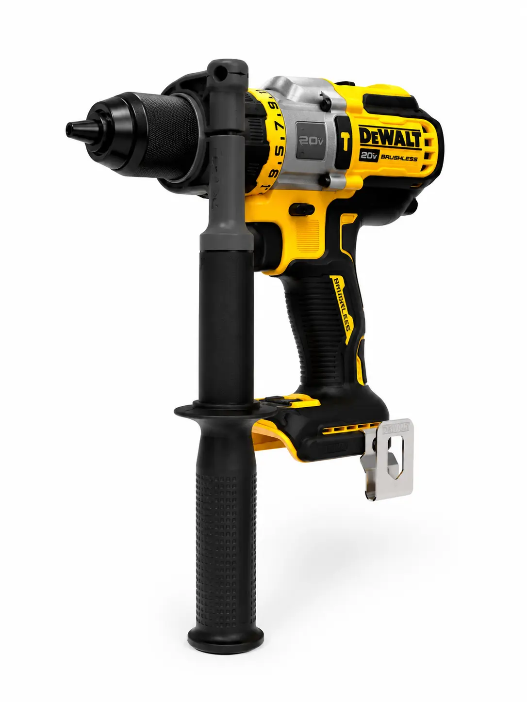 DEWALT DCD999 20V MAX XR FLEXVOLT ADVANTAGE Brushless Hammer Drill/Driver (Tool Only) – 3-Speed, Heavy Duty, 1/2” Chuck