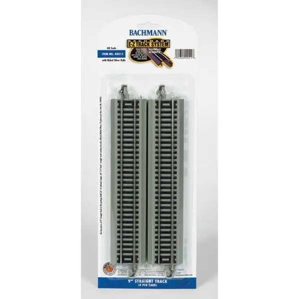HO NS EZ 9" Straight (4) Bachmann BAC44511