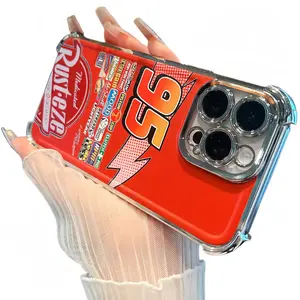 Lightning McQueen special edition car shockproof mobile phone case, suitable for iPhone17promax16/15/15/13/12/11promax ,iphone x xs xmax, electroplated mobile phone case, mobile phone case gift