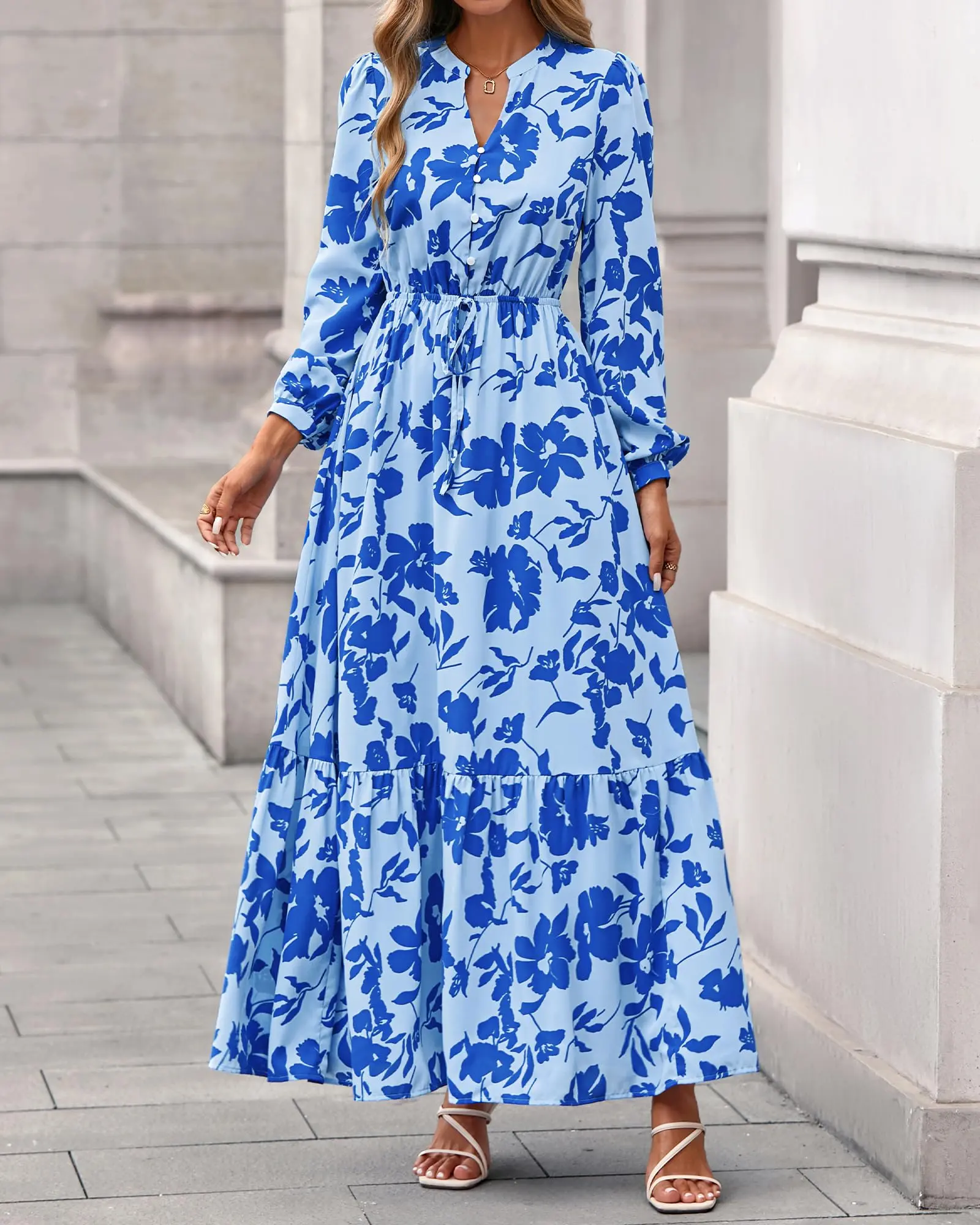 women boho long maxi dress HT 360 Collective - Boho Style Maxi Dress main image 1