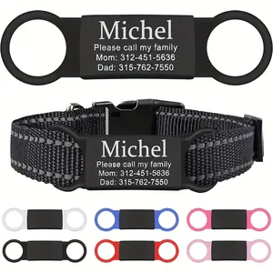 LIVEKEY Dog Tag For Pets Waterproof Slide On Cat ID Tags Personalized Pet Tags 6.8cm x 1.8cm x 0.5cm Customizable Name & Contact Info Harnesses