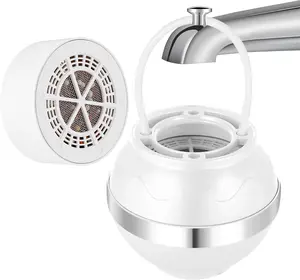 Bath Filter for Tub 2,500 Gallons of Filtration 9 Stages Purify Bathwater for Tub Faucet Bathtub Water Purifier Remove Chlorineand Fluoride,HardWater Softener,,For Healthier  and Hair